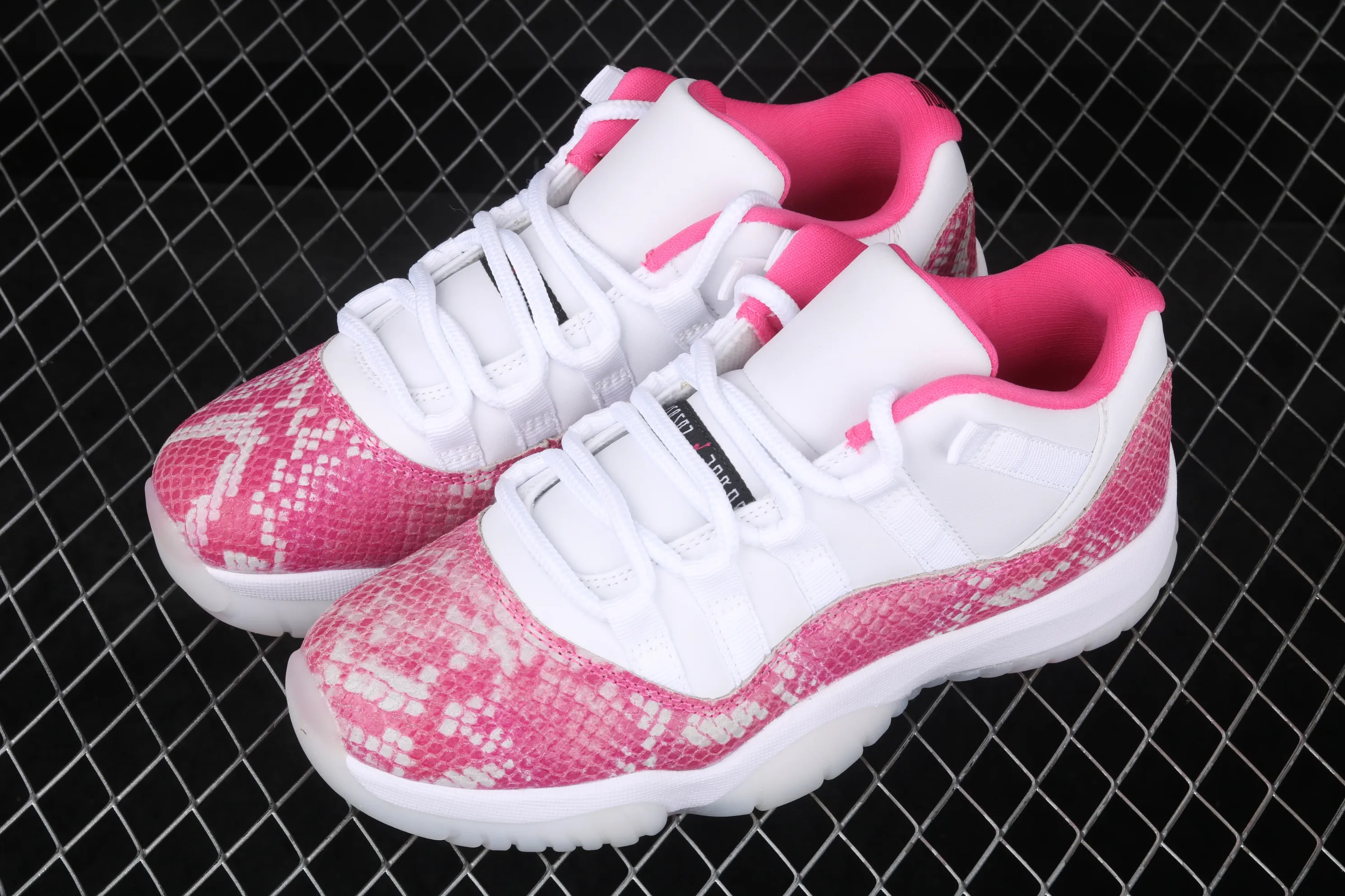 All categories Air Jordan Jordan series basketball shoes Air Jordan 11 Air Jordan 11 Low Retro "Snakeskin" "Pink snake pattern" AH7860-106